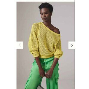 Pilcro Open Stitch Crewneck